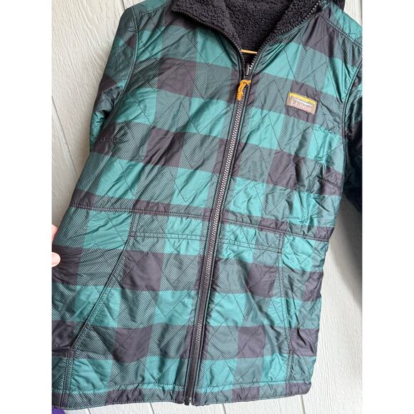 L.L.Bean Mountain Bound Reversible Printed Jacket Plaid, XS - Picture 3 of 9